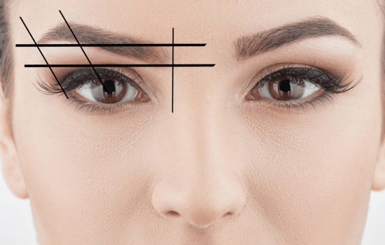 marcação de sobrancelhas com linha